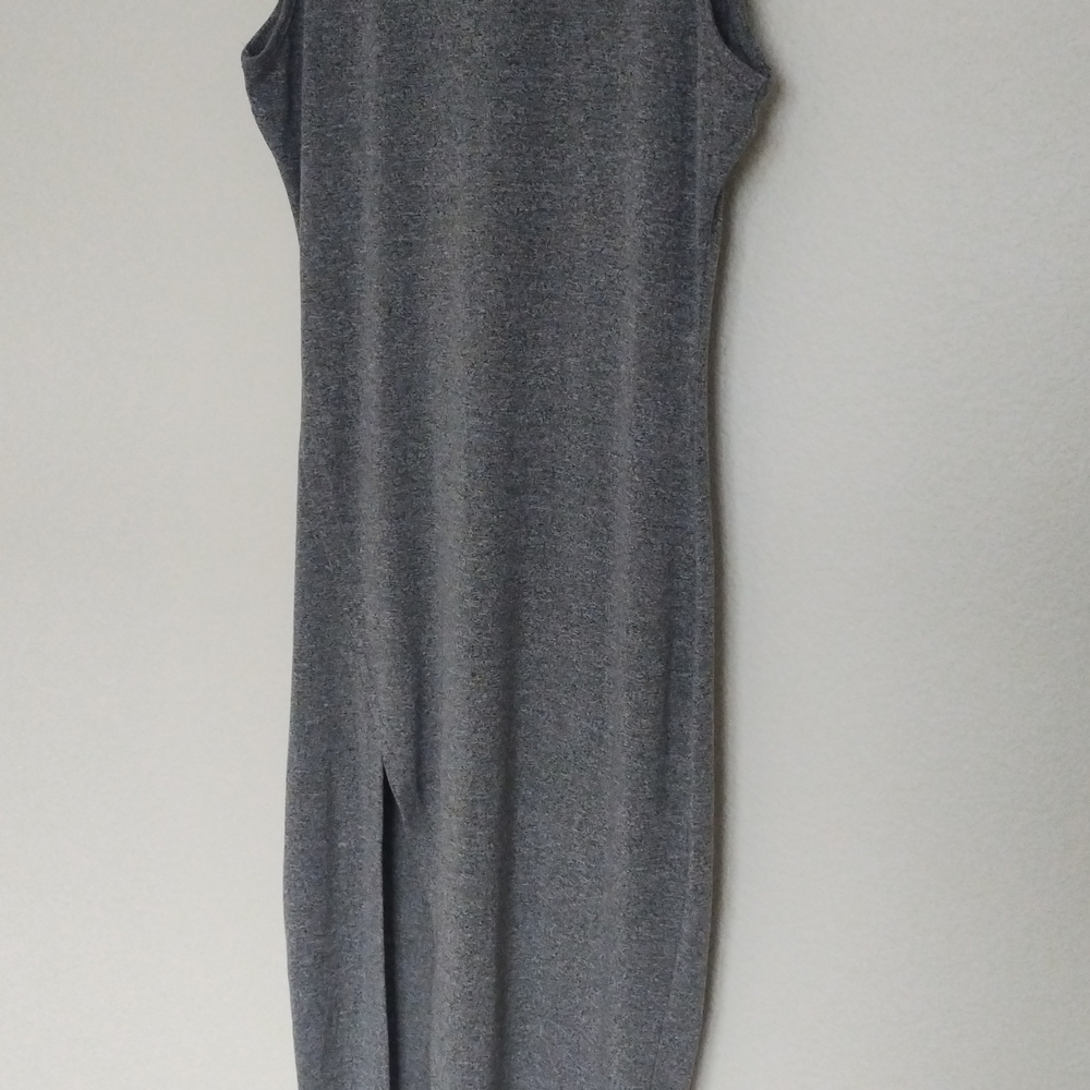 Revamped Charcoal Sleeveless Midi Dress